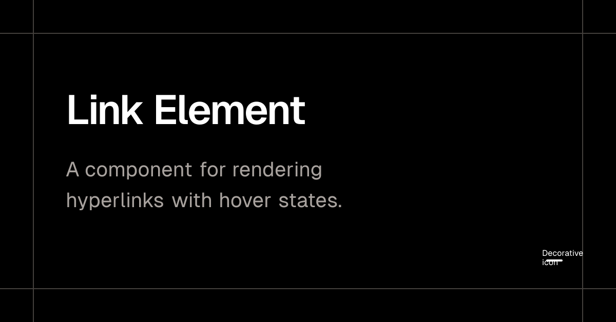 Link Element - Plate
