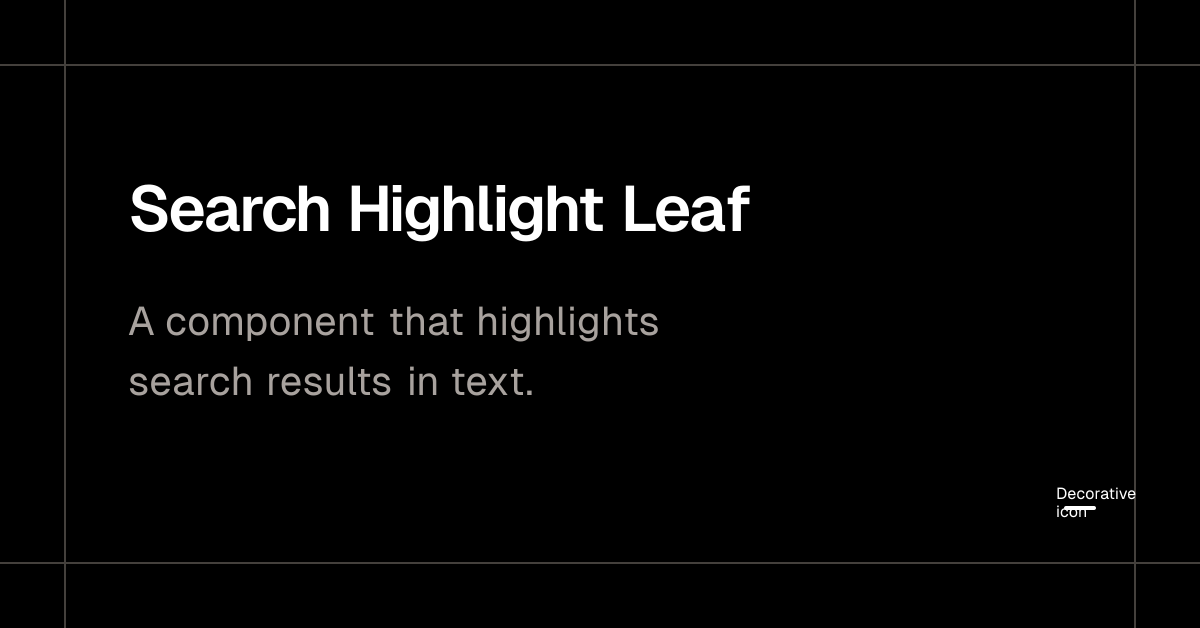 Search Highlight Leaf - Plate