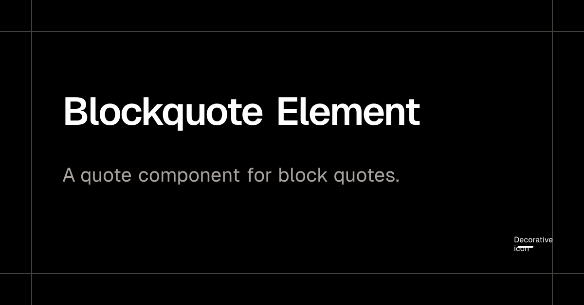 Blockquote Element - Plate