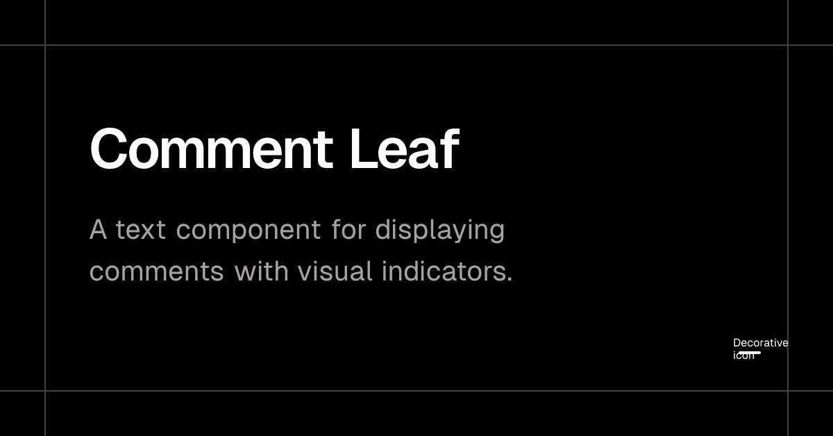 Comment Leaf - Plate