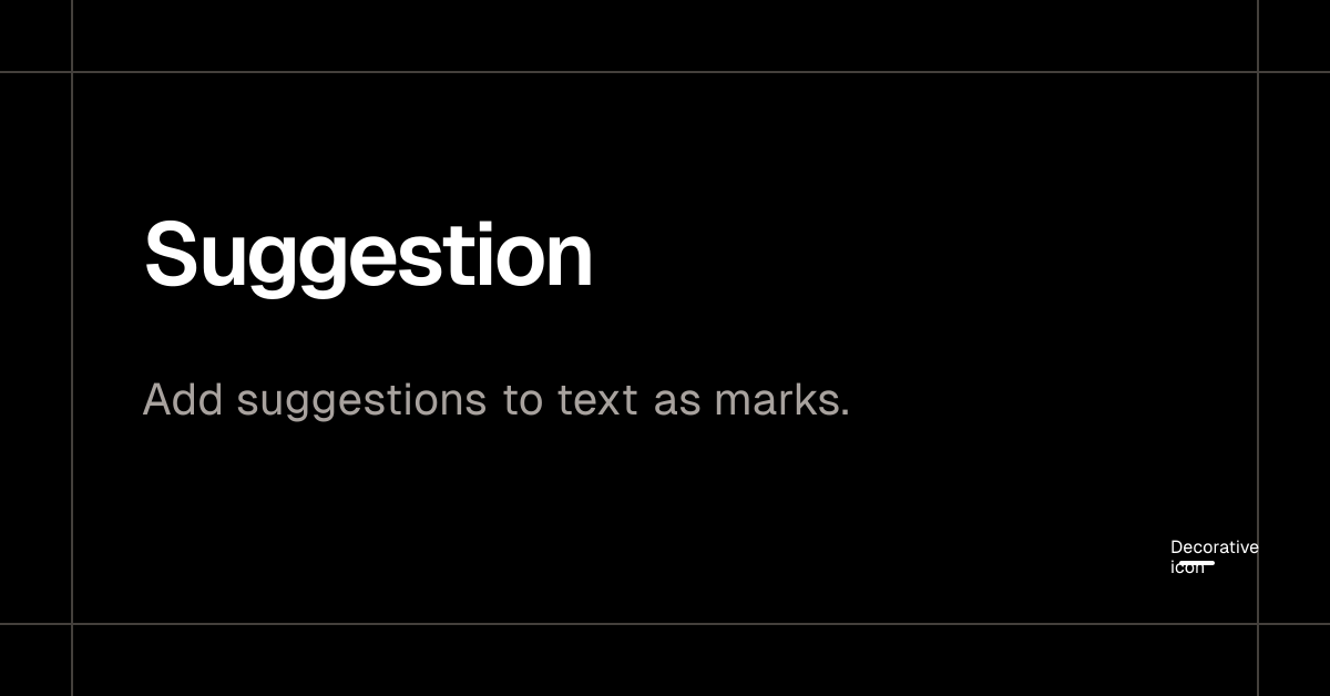 Suggestion plate