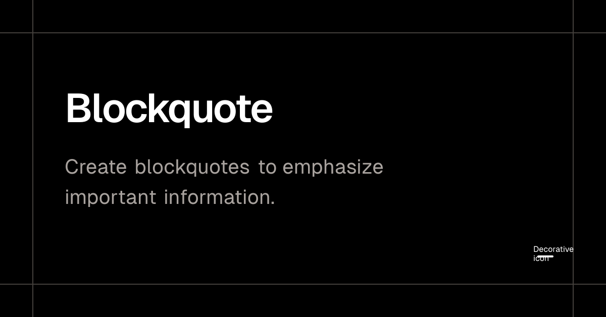 Blockquote - Plate