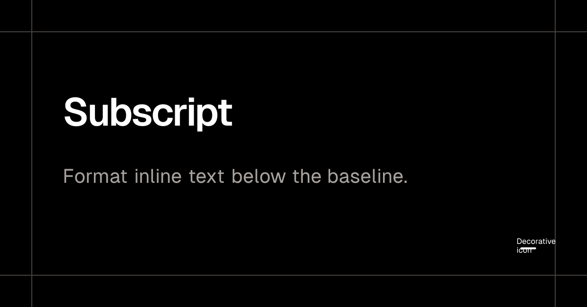 Subscript - Plate