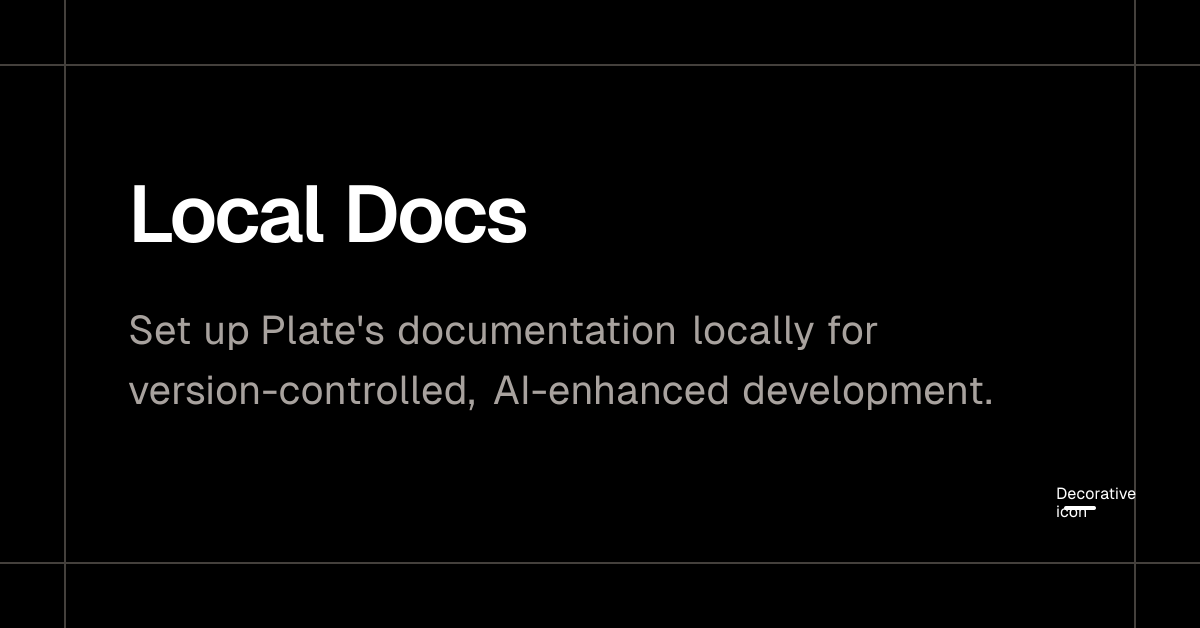 Local Docs - Plate