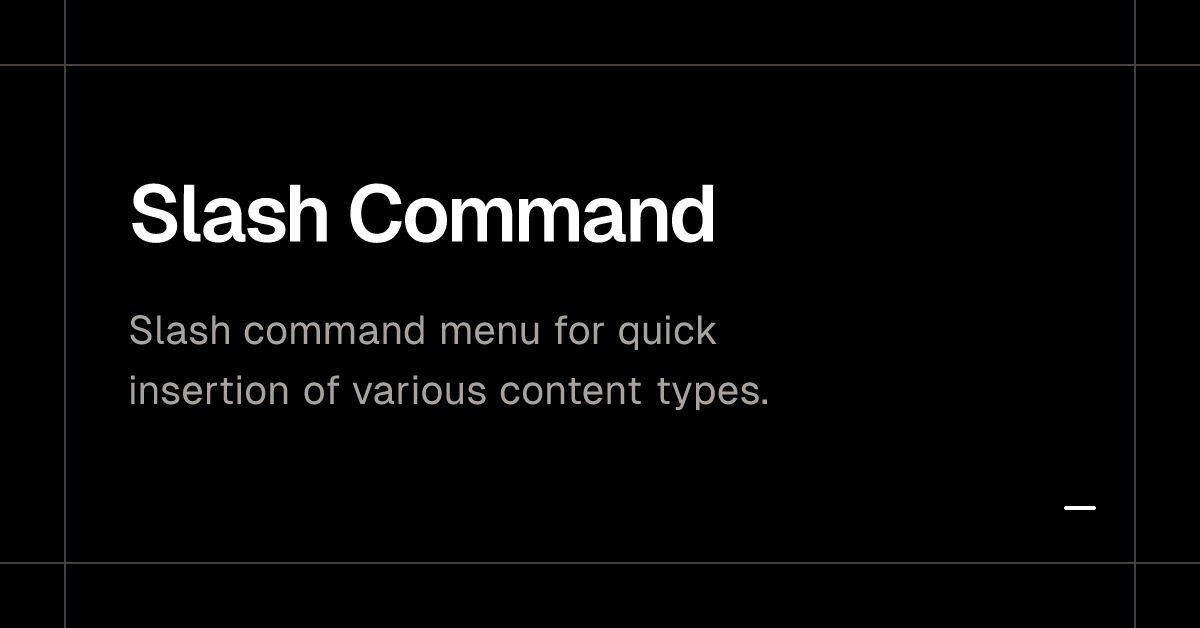Slash Command - Plate image.